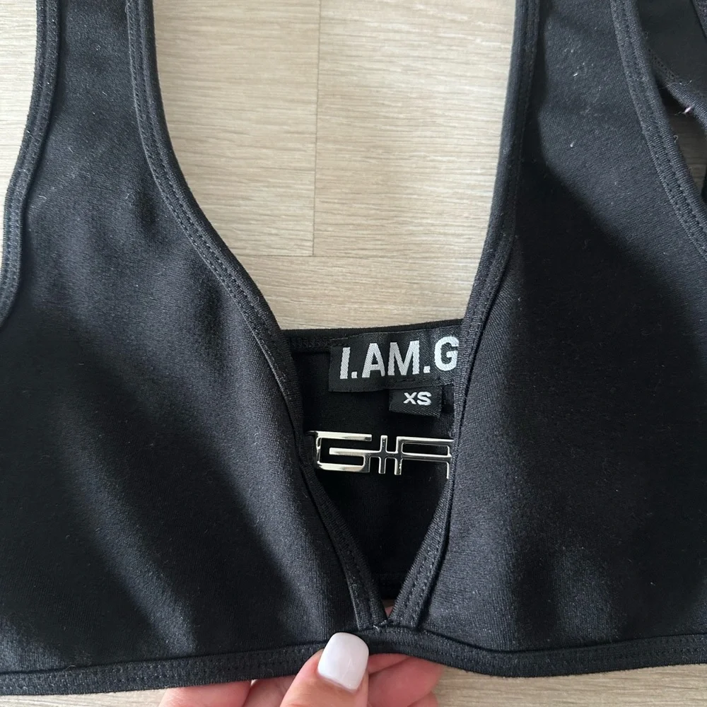 I.AM.GIA Black Sports Bra Intimates & Sleepwear - Picture 3 of 4